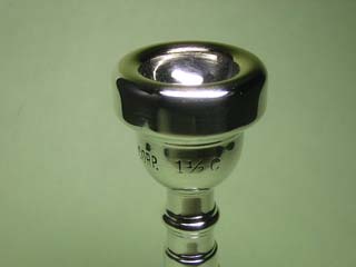 バック（旧刻印） 中古トランペットマウスピース 1 1/2C フラットリム